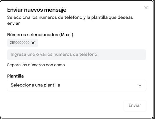 Configuración del mensaje